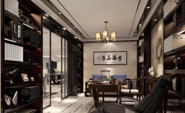 现代风格书房装修设计效果图